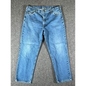 Carhartt Relaxed Fit Blue Denim Jeans Mens Size 42x32 Workwear Cotton‎